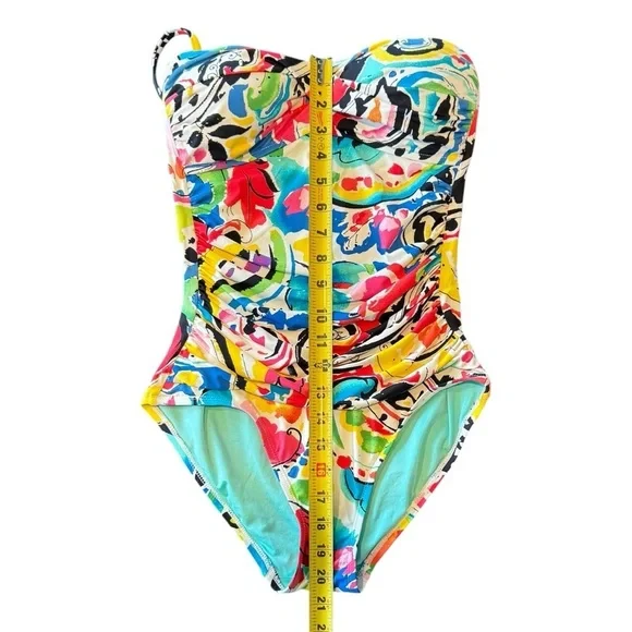 Anne Cole One Piece Swimsuit Size 6 Multicolor - Picture 11 of 12